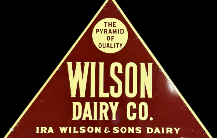 Wilson Dairy Co. Triangular SST Sign