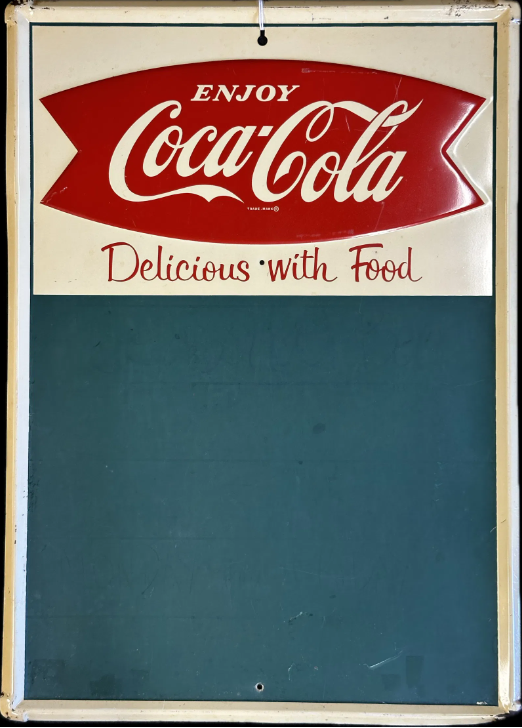 Coca Cola SST Menu Board Self Framed Sign