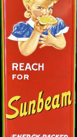 Reach For Sunbeam Bread Self-Framed SST Sign