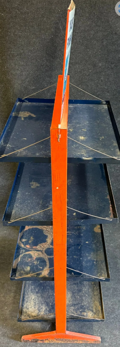 BPS Marine Paints & Yacht Finishes Metal Store Display Rack W/ DST Sign