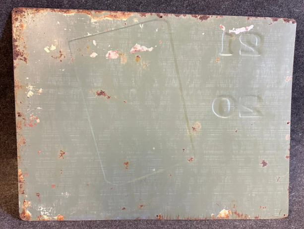 Chesterfield King Cigarettes Embossed SST Tobacco Sign