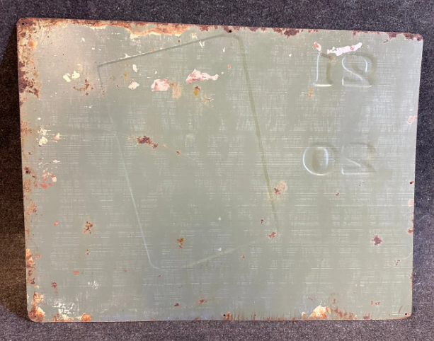 Chesterfield King Cigarettes Embossed SST Tobacco Sign