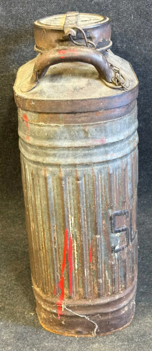Sunoco Motor Oil 10 Gallon Ellisco Metal Oil Can Canister