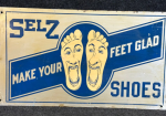 Selz Shoes “Make Your Feet Glad” DST Sign