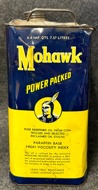 Mohawk Power Packed Motor Oil Two Gallon SST Oil Can