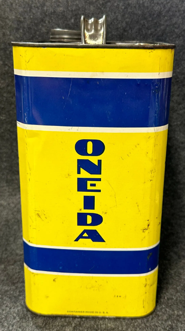 Oneida 100% Pennsylvania Motor Oil Two Gallon SST Oil Can Warren Penn Oil PA