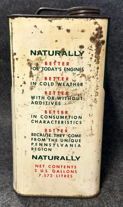 Penn-Rolene King of Motor Oils 2 Gallon SST Oil Can Therm-X Chemical Co