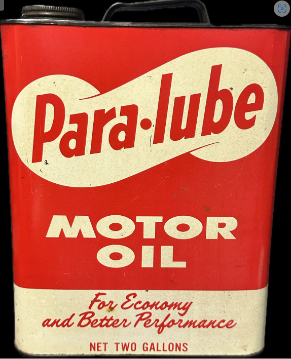 Para-Lube Motor Oil 2 Gallon SST Oil Can Consumers Pertoleum Lansing MI