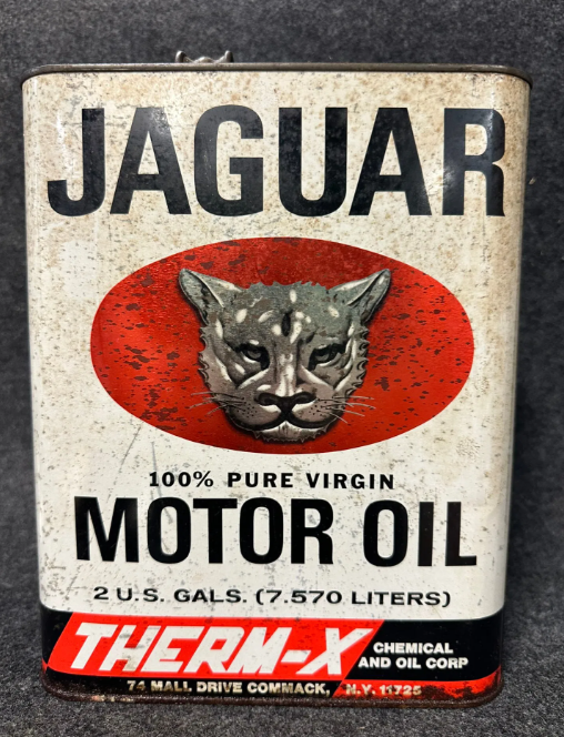 Jaguar 100% Pure Virgin Therm-X 2 Gallon Motor Oil SST Can New York