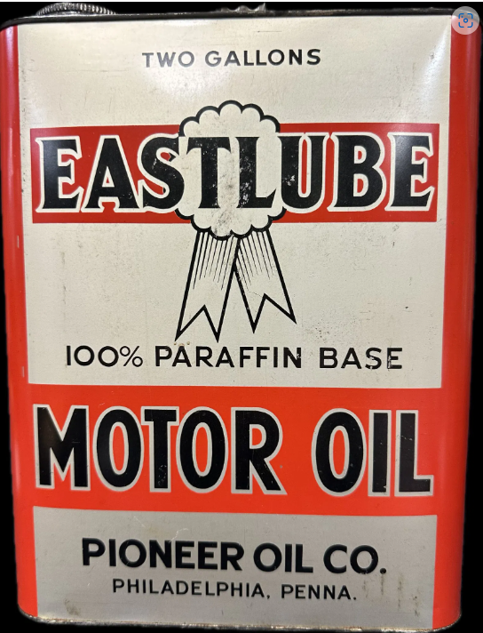 Eastlube 100% Paraffin Base Pioneer Oil Co 2 Gallon SST Can Philadelphia PA