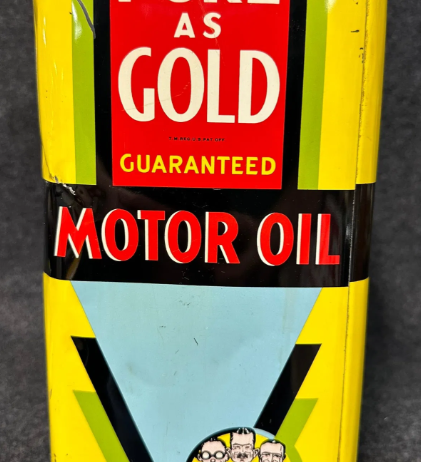 Pep Boys Pure as Gold 2 Gallon Motor Oil SST Can