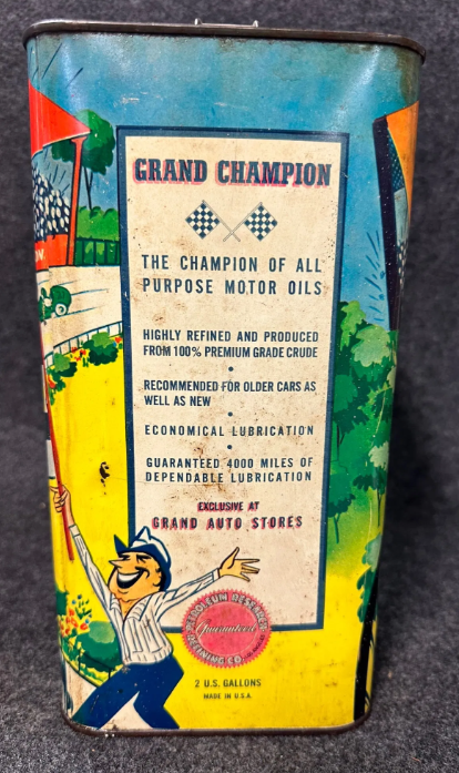 Grand Champion Special Motor Oil 2 Gallon SST Can