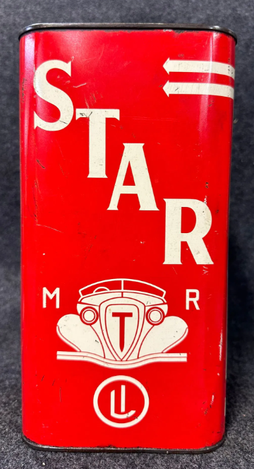 Star Zero Flo Motor Oil Whiting Oil Co. 2 Gallon SST Can