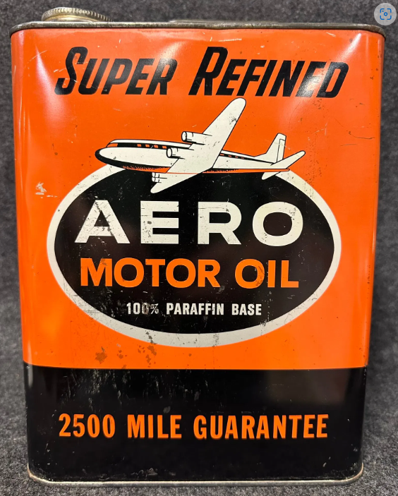 Super Refined Aero Motor Oil 2500 Mile Guarantee 2 Gallon Motor Oil SST Can
