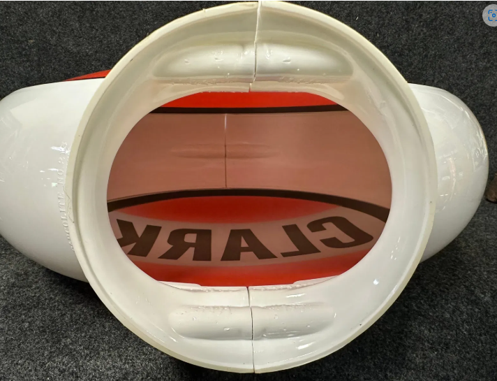 Clark 13.5″ Complete Original Gas Pump Globe in Reproduction Body