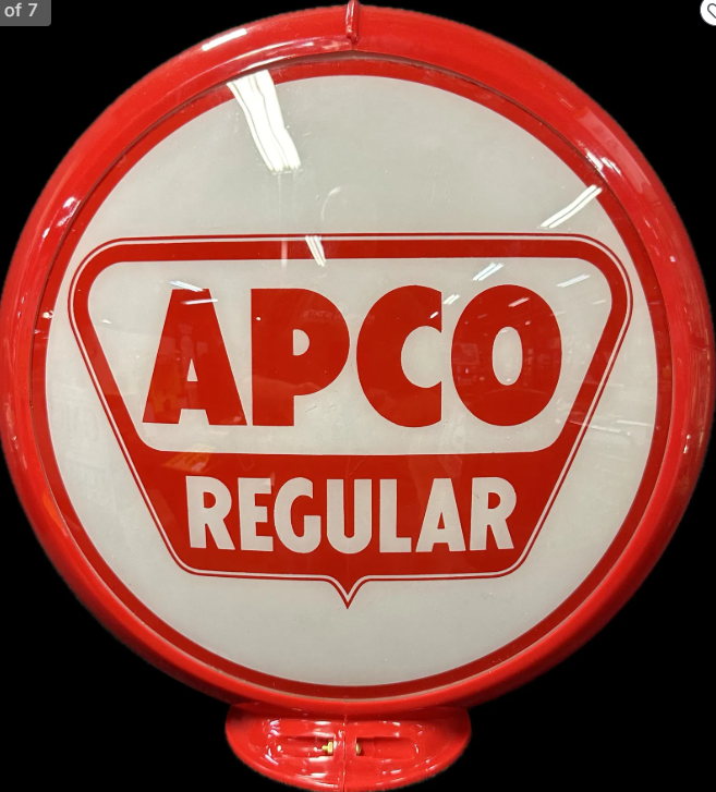 Apco Regular 13.5″ Complete Gas Pump Globe in Reproduction Bady