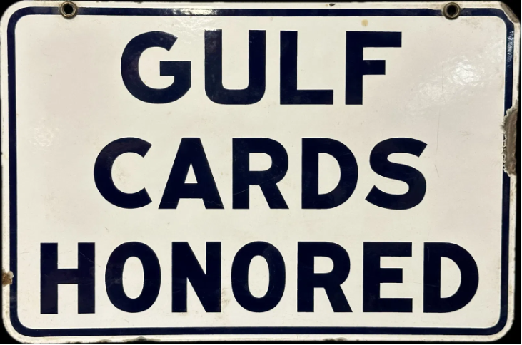 Gulf Cards Honored DSP Sign
