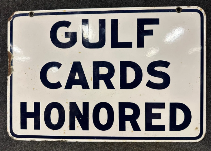 Gulf Cards Honored DSP Sign