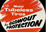 Mobil Oil Tubeless Tires Blowout Protection Tire Insert SST Display Sign