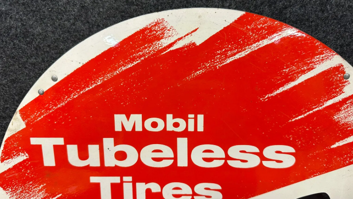 Mobil Oil Tubeless Tires Blowout Protection Tire Insert SST Display Sign