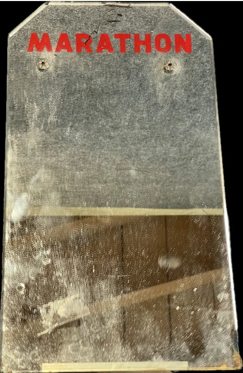 Marathon Bathroom Vanity Gas Service Station Mirror Sign