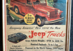Jeep Trucks Willys Overland Motors Toledo Ohio Original Framed Paper Poster