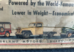 Jeep Trucks Willys Overland Motors Toledo Ohio Original Framed Paper Poster