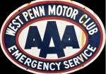 West Penn Motor Club DSP AAA Emergency Service Sign