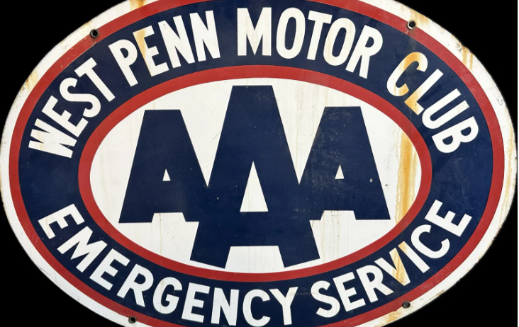 West Penn Motor Club DSP AAA Emergency Service Sign