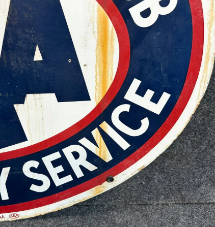 West Penn Motor Club DSP AAA Emergency Service Sign