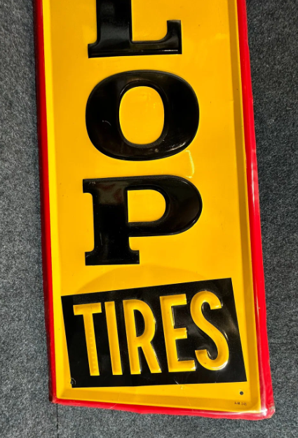 Dunlop Tires Embossed SST 5 Foot Vertical Sign
