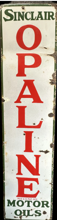Sinclair Opaline Motor Oils SSP 5 Foot Sign