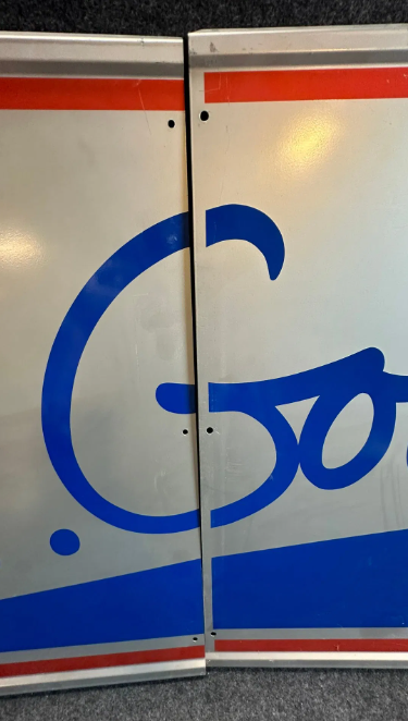 Mr Goodwrench Works Here 3 Piece 9 Foot Self Framed Service Station Sign