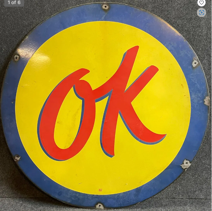 OK Chevrolet Used Cars 36 Inch SSP Sign