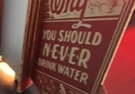 Why You Should Never Drink Water Motion Light Sign