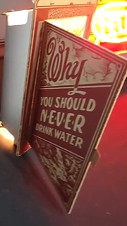 Why You Should Never Drink Water Motion Light Sign