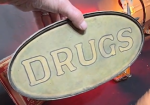 Drugs Cafe Stretched Canvas Light Up Sign