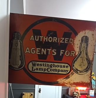 Authorized Agents for Westinghouse Lamp Company DST Flange Sign