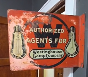 Authorized Agents for Westinghouse Lamp Company DST Flange Sign