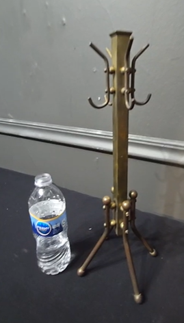 Salesman Sample Brass Coat Rack