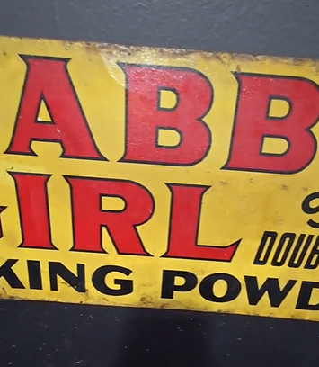 Clabber Girl Baking Powder DST Sign