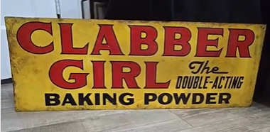 Clabber Girl Baking Powder DST Sign