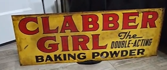 Clabber Girl Baking Powder DST Sign