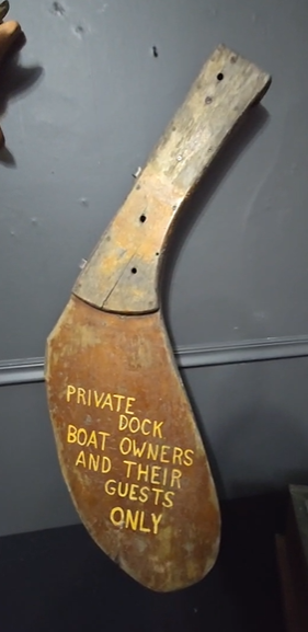 Wood Boat Oar Trade Sign