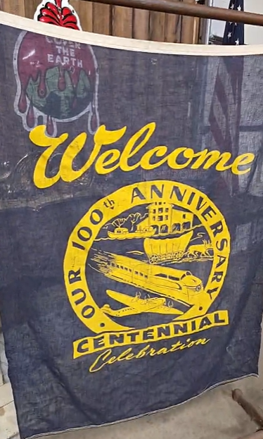 Chicago 100th Anniversary Centennial Celebration Flag