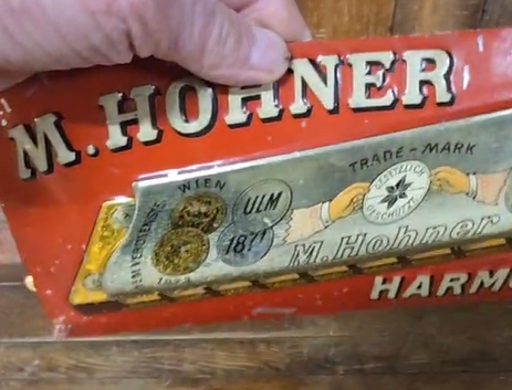 M. Hohner Harmonicas SST Embossed Sign