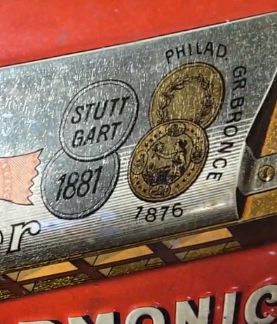 M. Hohner Harmonicas SST Embossed Sign