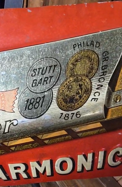 M. Hohner Harmonicas SST Embossed Sign