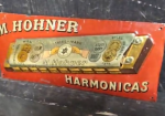 M. Hohner Harmonicas SST Embossed Sign