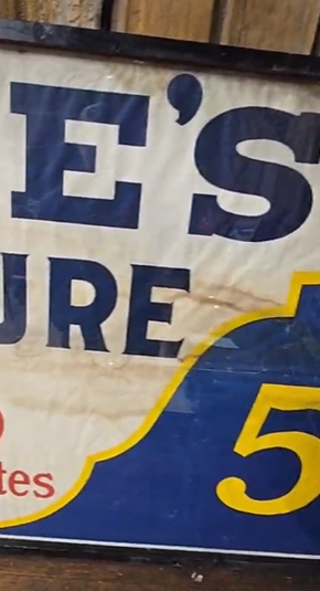 Duke’s Mixture 30 Cigarettes Tobacco Linen Cloth Banner Sign